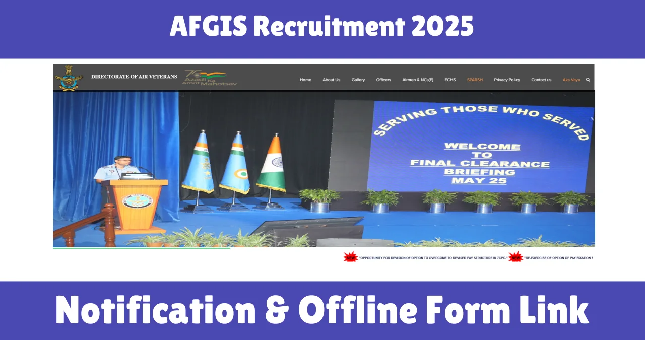 AFGIS Recruitment 2025