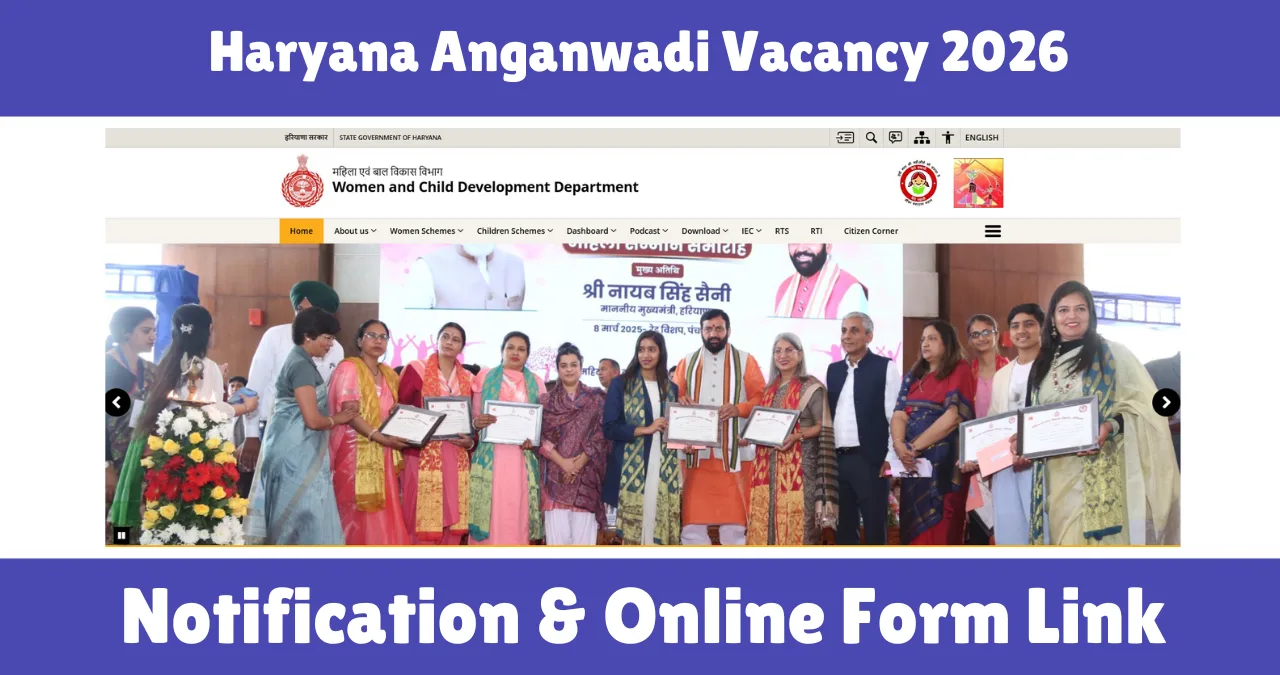 Haryana Anganwadi Vacancy 2026