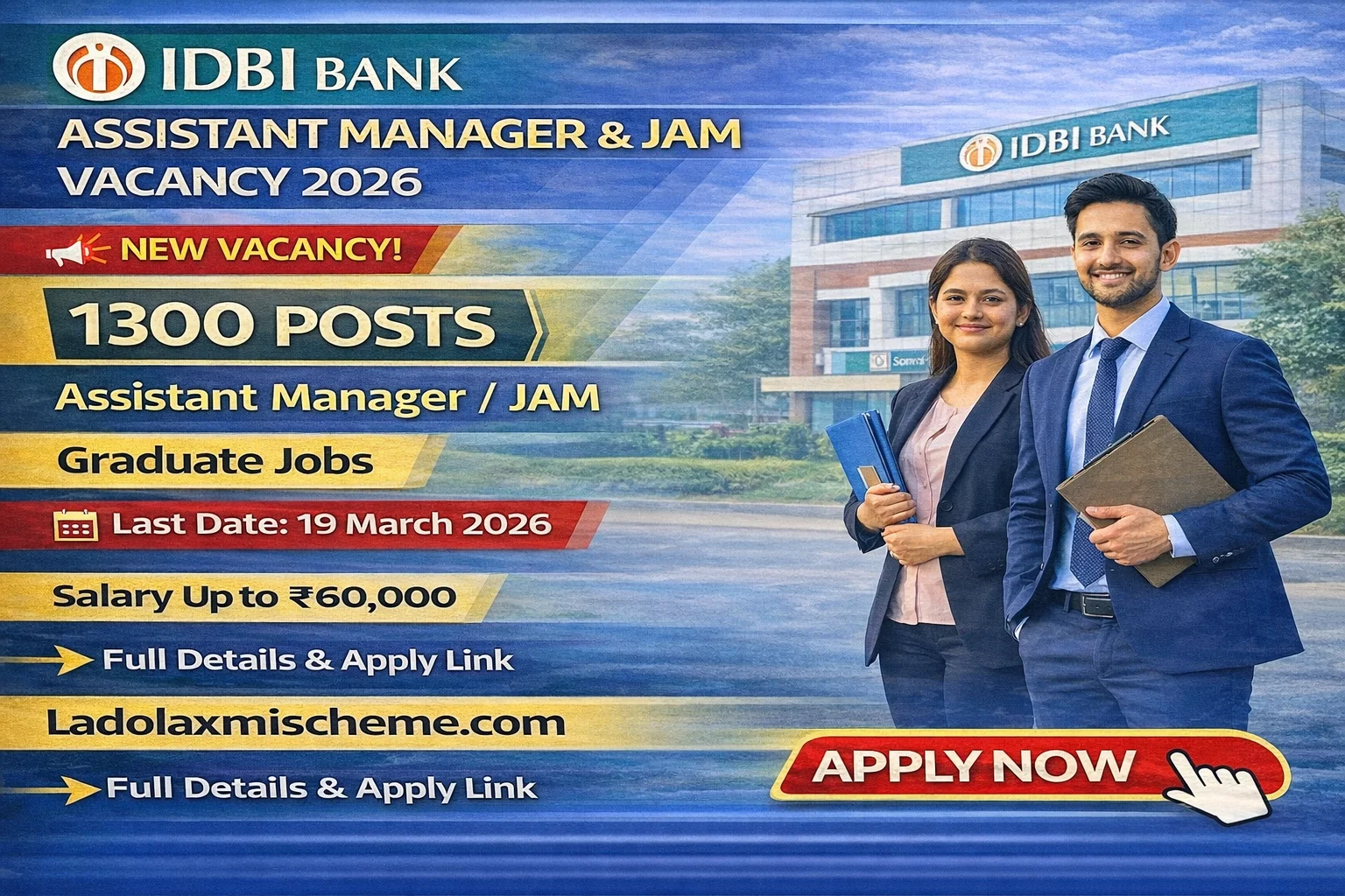 IDBI Bank JAM Vacancy 2026