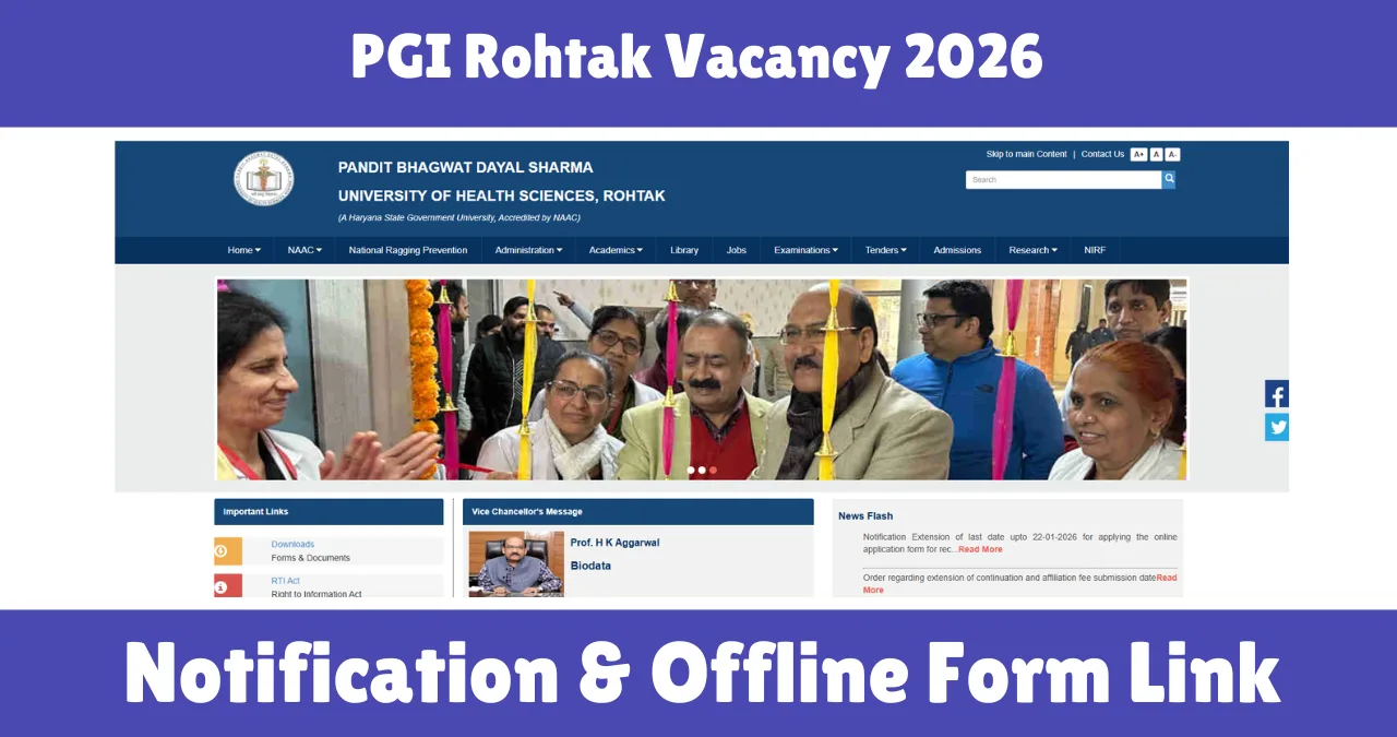 PGI Rohtak Vacancy 2026