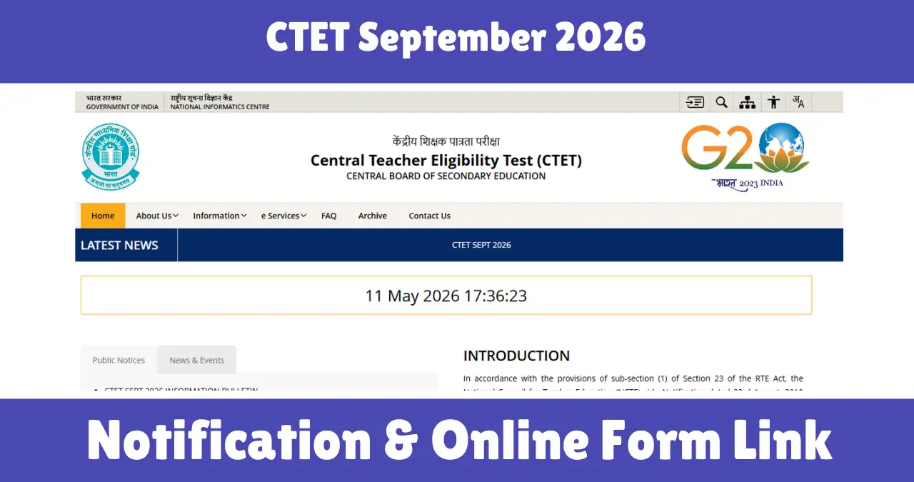 CTET September 2026