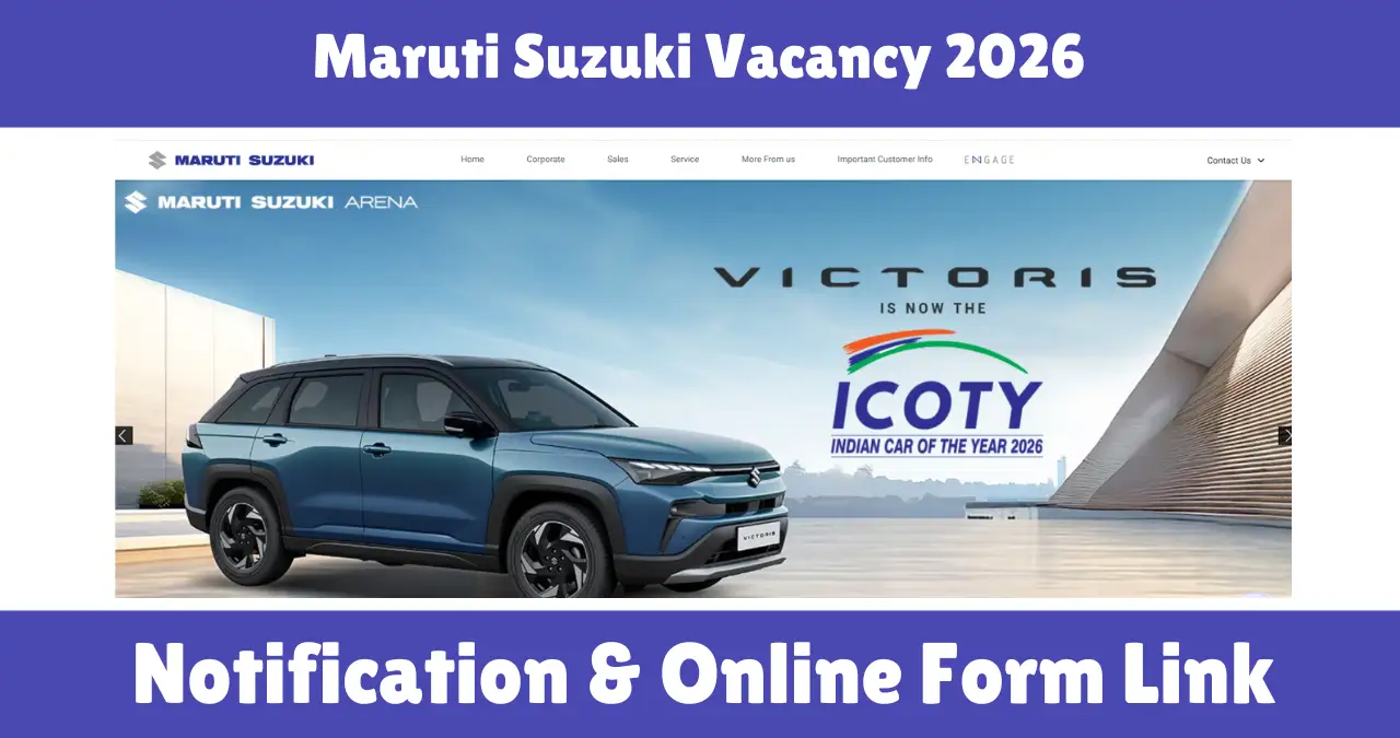 Maruti Suzuki Vacancy 2026