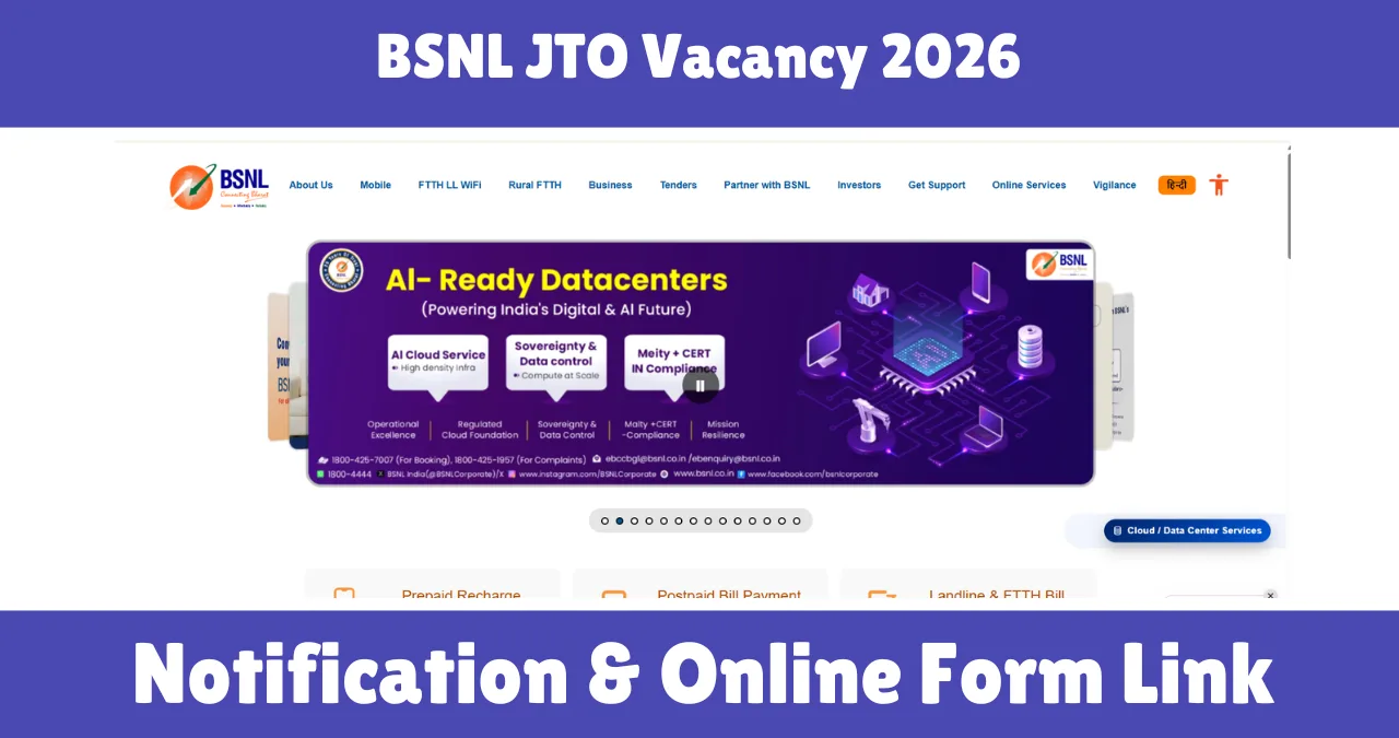 BSNL JTO Vacancy 2026